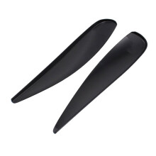 1Pair Front Headlight Eyebrow Spoiler Trim Strips for Corsa D 06-14 Headlamp Upper Eyelids Eyebrow Cover