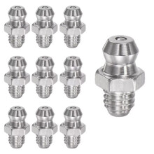 Kit de Instalação de Graxa Hidráulica Direta com Fio de 18 mm de Bico de Graxa Alto, Fonte de Alimentação da Máquina, 10 Peças
