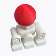 3D-Geprinte Joystick met 4 Richtingsknoppen voor Mechanische Toetsenborden, Eenvoudig Te Installeren, Witte Toetsencontroller