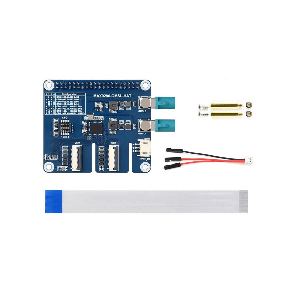 Photos - Camera Bag MAX9296A GMSL Camera Adapter Board 2-Ch High-Speed Low-Latency Transmission for Jetson Orin NX and Raspberry Pi 5