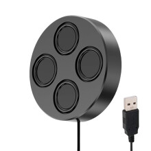 Magnetisk Högtalare USB-Ljudkort Ljud Dator Stationär Högtalare Niebieski Tooth Hög Volym Tung Bas Universell Trådbunden Högtalare