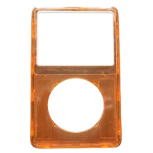 Transparent Plastic Front Faceplate Housing Case Cover Clickwheel Center Button for 5th 5.5Gen Video 30GB 60GB 80GB