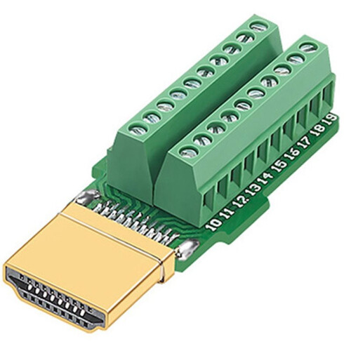 20Pin Male Plug Breakout Board, Solderless Wiring PCB Adapter