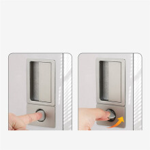 Solid Wood Door Lock with Magnetic Bathroom Door Lock and Sliding Handles