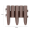 KCT (5 Pack) KCT Brown Palisade Wood Effect Garden Border Edging 5