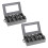 2 Pack Flatware Utensil Storage - Sturdy Silverware Storage Box with Dividers, 5 Compartment Flatware Storage Case 1