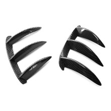 Koolstofvezel Achterbumper Lipspoiler Canards Ventilatieopeningen voor W176 A200 A250 A45 AMG Auto-Accessoires