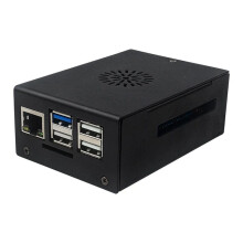 Custodia per Orange Pi 3B con Ventola di Raffreddamento e Dissipatori di Calore: un Involucro Protettivo Resistente.