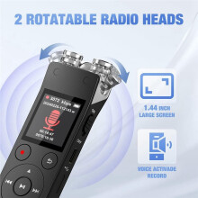 -Fähiger Digitaler Recorder Professioneller HD-Sprachrecorder, für Vorlesungen, Meetings, Interviews, MP3-Player