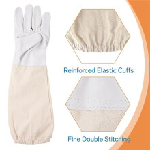 Beekeeping Gloves - Thickened Goatskin Bee Gloves for Men Women - Beekeeping Supplies