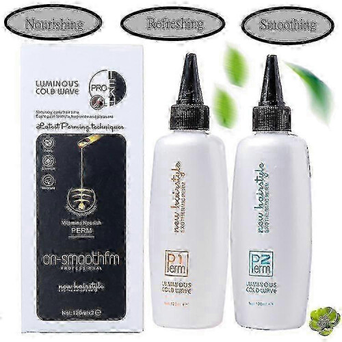 (2PCS) 1-3SET 120g+120g Μόνιμη Κρέμα Περμανάντ για Σγουρά Μαλλιά με Κρ 2