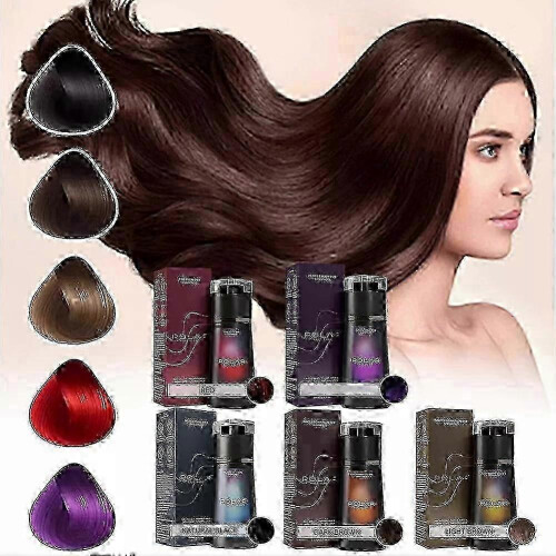(light brown) 2025 Polar Instant Haarkleurshampoo Natuurlijk 2