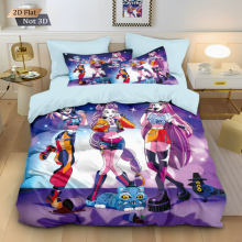 (Double 200*200cm) Duvet Cover For Kpop Demon Hunters Series Printed Bedding Cartoon Pillowcase