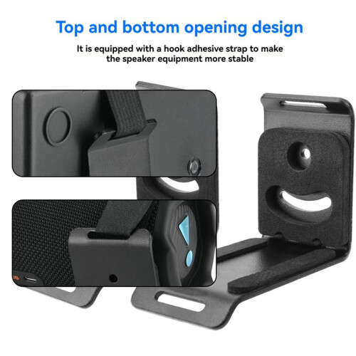 Soundbar Wall Mount Bracket for     , Metal Shelf with Hook & Loop Straps, 30lb Capacity 1