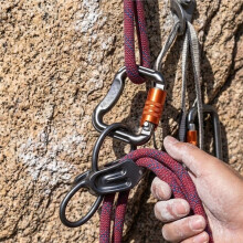 20 KN Automatisch Verriegelnder Gleitschirmkarabiner mit Automatischer Verriegelung, Rettungsgurt für Felsklettern, Bergsteigen und