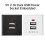 Module de Prise de Bureau 5V 2,1A avec Double Prise USB et Indicateur LED Intégré, Module de Charge Double USB Noir 1