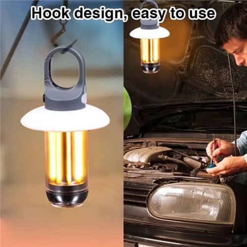 Rechargeable LED Portable Light Super Bright Flashlight Camping Light Work Light Waterproof Outdoor Light 2