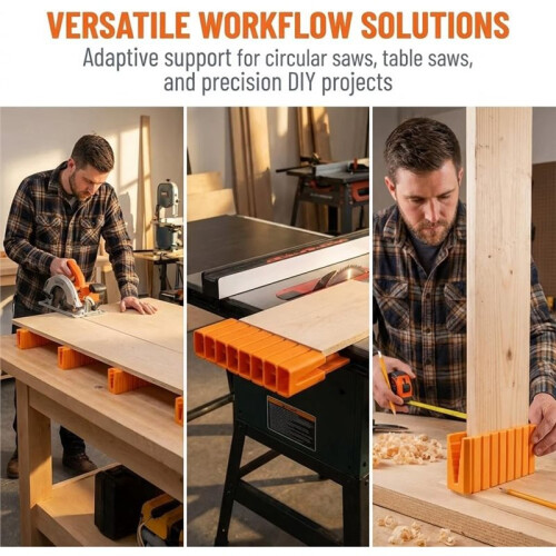 Plywood Cutting Support Tool,Woodworking Panel Holder Clamp Stand for Circular Saws&Table Saws,Rip Cut Auxiliary 1
