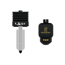 2set Hotend for X2D Standard Flow Hotend Nozzle High Temp Hardened Steel Nozzle 0.4mm 3D Printer Parts