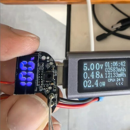10 Stuks Type-C-Oplaadmodules voor 3,7V Lithiumbatterijen met LCD-Display 1