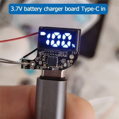 10pcs Type-C Socket Charger Module for 3.7V Lithium Battery with LCD Display 2