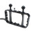 Underwater Action Camera Diving Rig Dual Handheld Diving Bracket Flashlight Stand Selfie Stick Stabilizer for  13 4