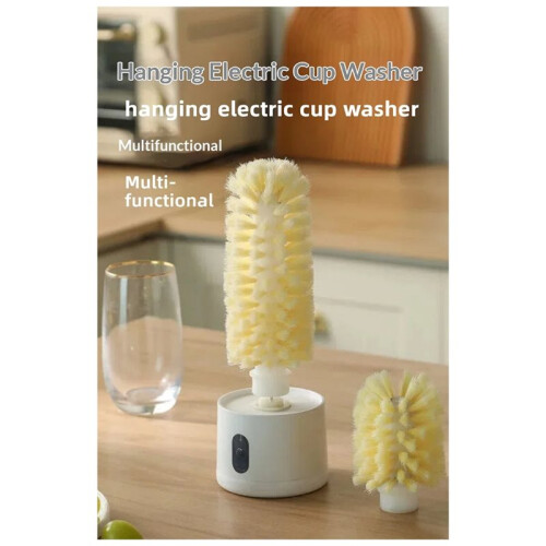 Escova Elétrica para Limpeza de Copos e Canecas, Ideal para Pias e Cozinhas. 1