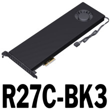 ADT R27C-BK3 PCIe 5.0 X4 to E1.S/E3.S Hard Drive Adapter Card 128Gbps SFF-TA-1002 Interface with Enclosureb