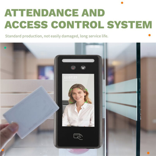 AI Biometric Wall Mount Face & RFID Recognition Terminal 4.5-Inch Card Reader for  Attendance Access Control System 2