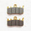 Vorder- und Hinterradbremsbeläge für  450SR 450SRS CF400-6 CF400-9 Einarmversion, Halbmetallisch 3