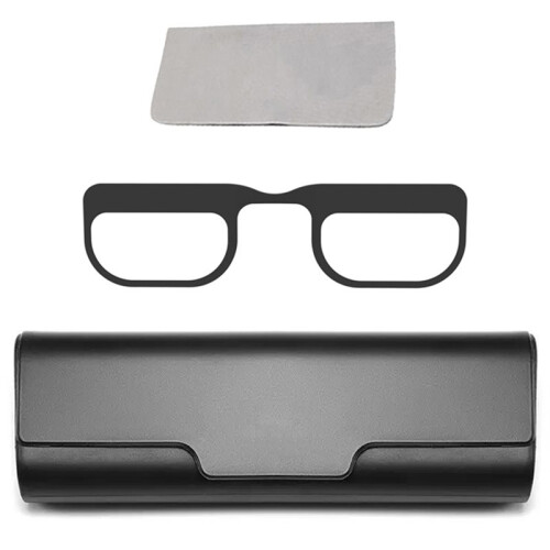 Magnetic Eyeglass Frame Replacement Kit for RayNeo Air2 with Storage Box and Cloth