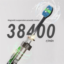 Electric Toothbrushes for Adults TimerTeeth Whitening Toothbrush IPX7 Waterproof 6 Replaceable Heads Set