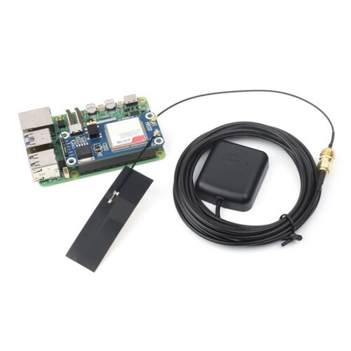 Cat-1/GSM/GPRS/GNSS HAT , Based for  A7670E Module, LTE Cat-1 / 2G Support, GNSS Positioning 1
