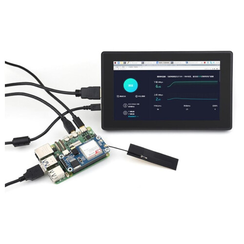Cat-1/GSM/GPRS/GNSS HAT , Based for  A7670E Module, LTE Cat-1 / 2G Support, GNSS Positioning 2