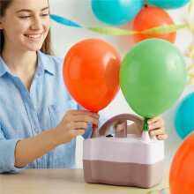 1 Elektrische Ballonpumpe für Schnelles und Effizientes Aufblasen - Ideal für Partys und Veranstaltungen, für Den Außenbereich, mit EU-Stecker