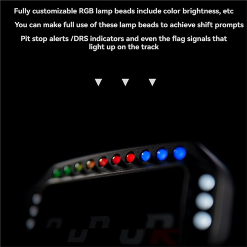 Display de Painel de Jogo Simracing de 5 Polegadas com RGB para Acessórios para  FANATEC Simagic WRC Generations GT7 2