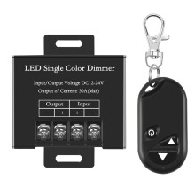 ContrôLeur de Gradateur Mené de Canal Simple de 30A avec la TéLéCommande Sans Fil 3 CléS Rf pour la Couleur Simple 5050 3528 Led Striplight