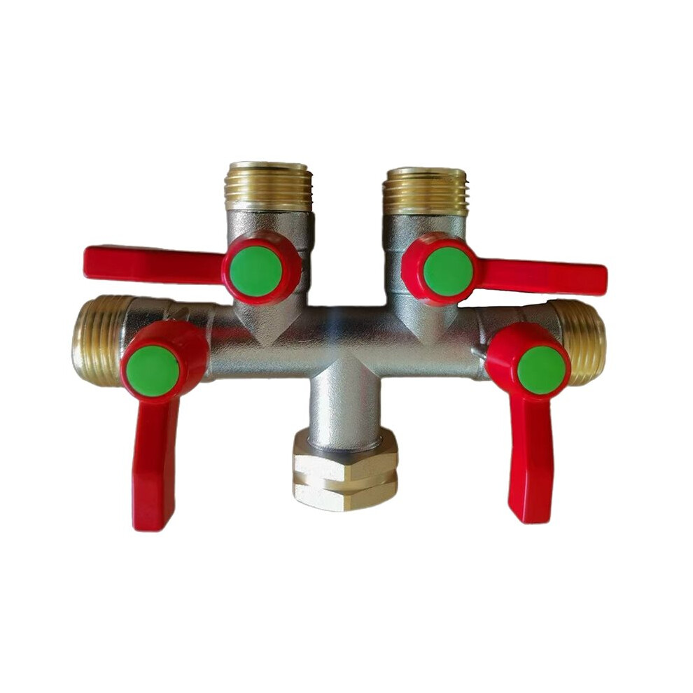 T-Shaped Garden Hose Splitters, 4 Way Hose Splitter, Water Hose Splitters, Spigot Splitter,Valve 3/4 Inch Ght Thread 6033418176986
