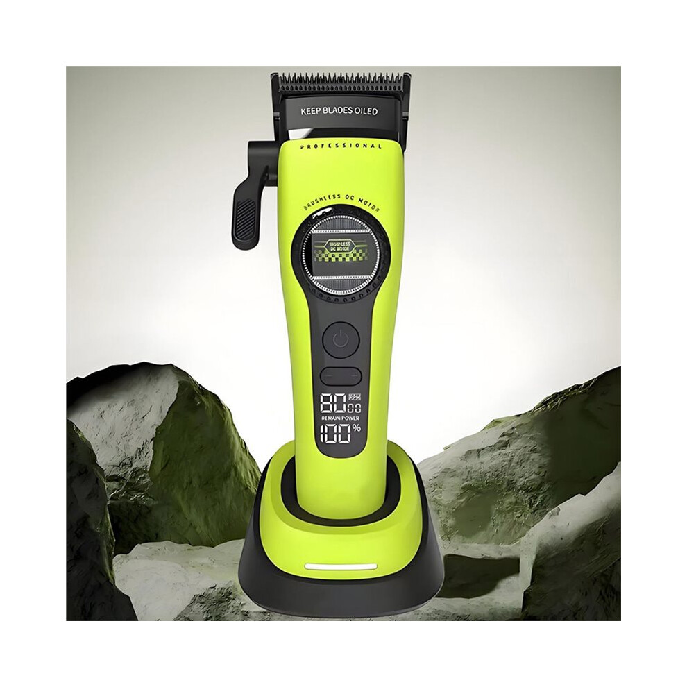 Saudism Kemei Men's Hair Clipper Kemei Professional Hair Clipper, External Rotor With Charging Base, Brushless Motor, Hair Clipper