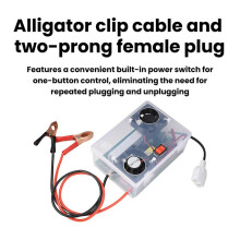 New 12-14.5V to AC 220V Inverter 500W -AC Step- Module Converter with Alligator Clip Power Supply