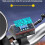 Motorcycle Ebike Solar Power Clock with Date Week Temperature LCD Backlit Display Waterproof Thermometer with Stand B 6