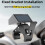 Motorcycle Ebike Solar Power Clock with Date Week Temperature LCD Backlit Display Waterproof Thermometer with Stand B 9