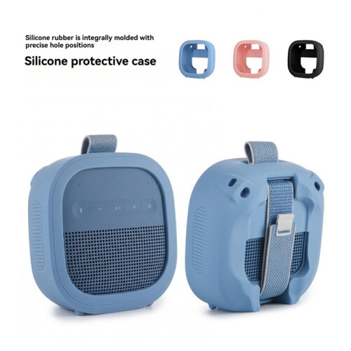 Silicone Cover Case for  SoundLink Micro II Speaker, Protective Cover Shockproof Sleeve with Shoulder Strap 1