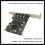 Carte D'Extension PCI-E X1 Vers USB 3.2 GEN1 5 Gbit/S à 4  Type-C - Puce UPD720201 3