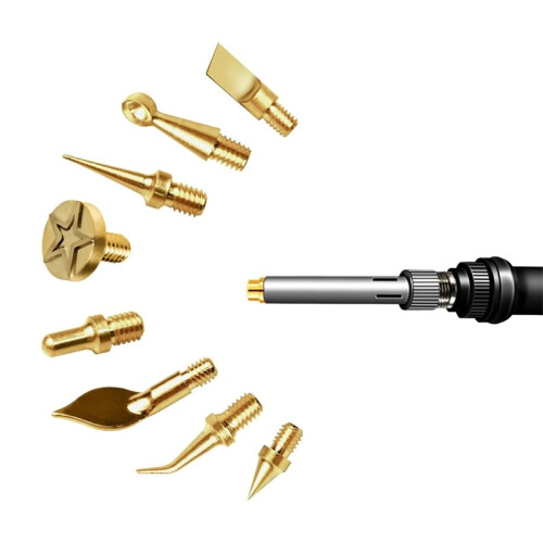 10Pc Heat Insert Nut Iron Tip M2 -M8 Brass Thread Embedded Kit Tool for Plastic 3D Printer Soldering Iron 1