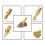 10Pc Heat Insert Nut Iron Tip M2 -M8 Brass Thread Embedded Kit Tool for Plastic 3D Printer Soldering Iron 6