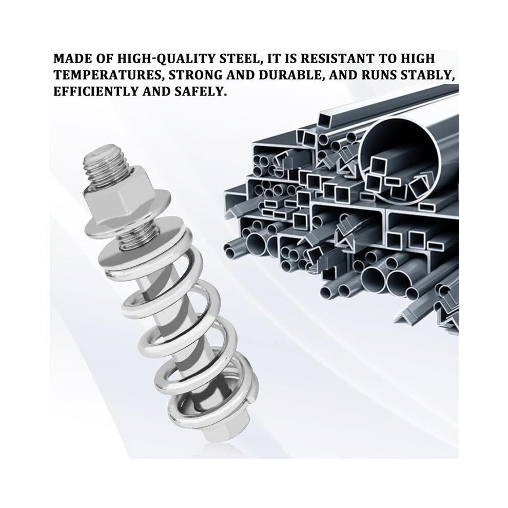 2Pcs M10x1.25 Exhaust Manifold Bolts Kit With Springs, Universal Fit For Most Cars, Reduces 6032129669022