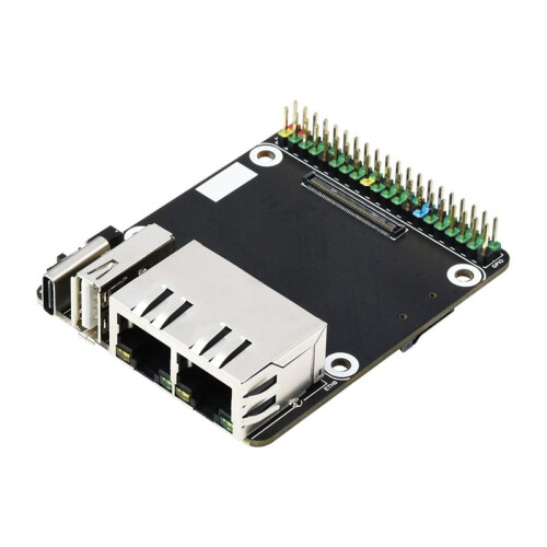 Dual Ethernet CM4 Carrier Board for RPI Raspberry Pi Compute Module 4 Lite EMMC Expansion Base Board