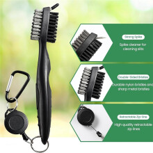 For POIKSHARK Club Brush and Club Cleaner with Retractable Zip- and Aluminum Carabiner Cleaning Tools
