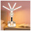 Led Desk Lamp with Fan Study Light with Clock 5 Lighting Modes,3 Brightness Levels with Pen Holder 5